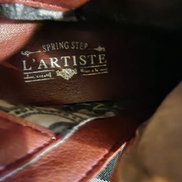 Spring Step L'Artiste bootie size 5.5 brown and mix colors - Picture 3 of 17